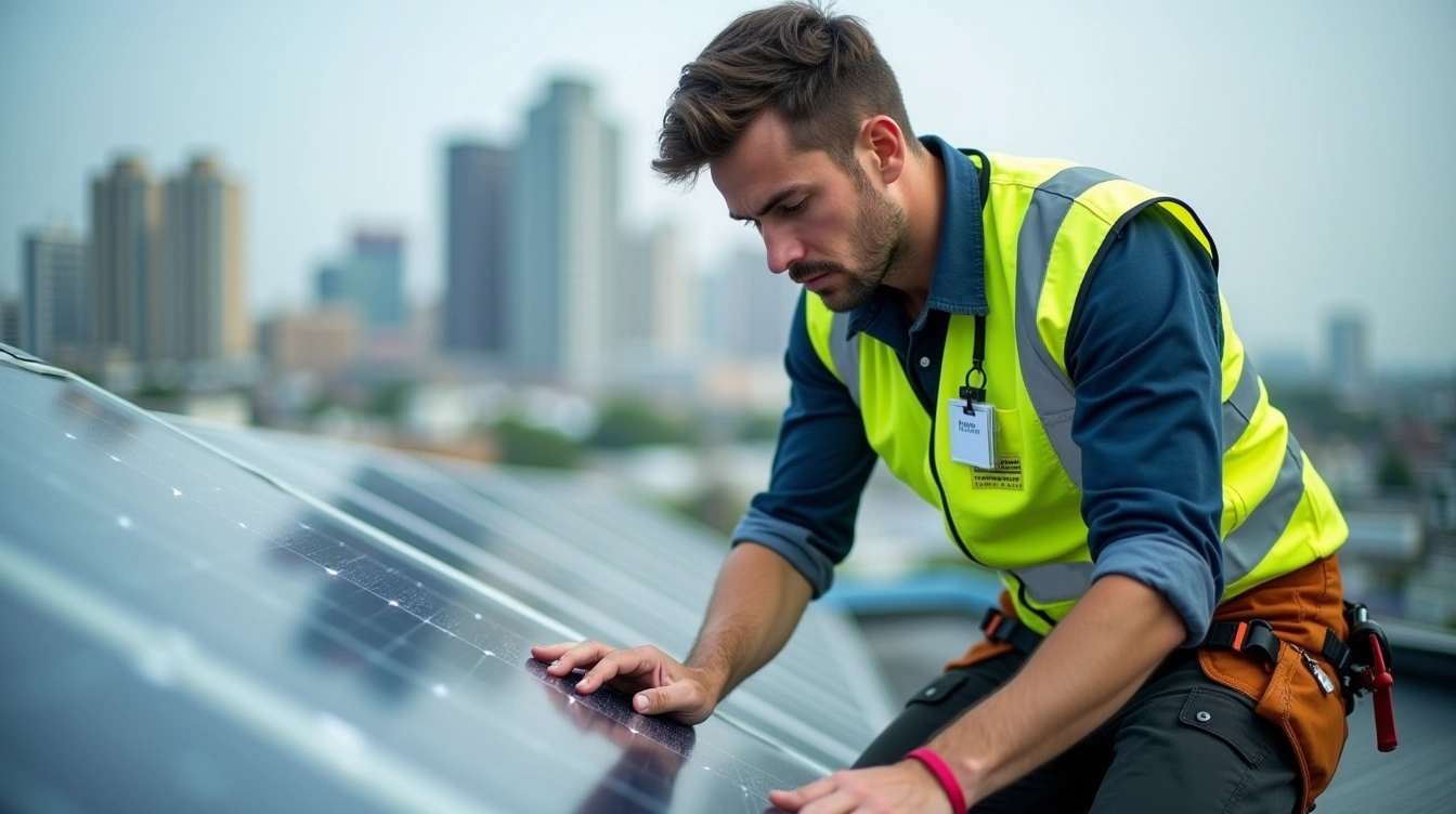 Déroulement d'une installation de panneaux solaires performante